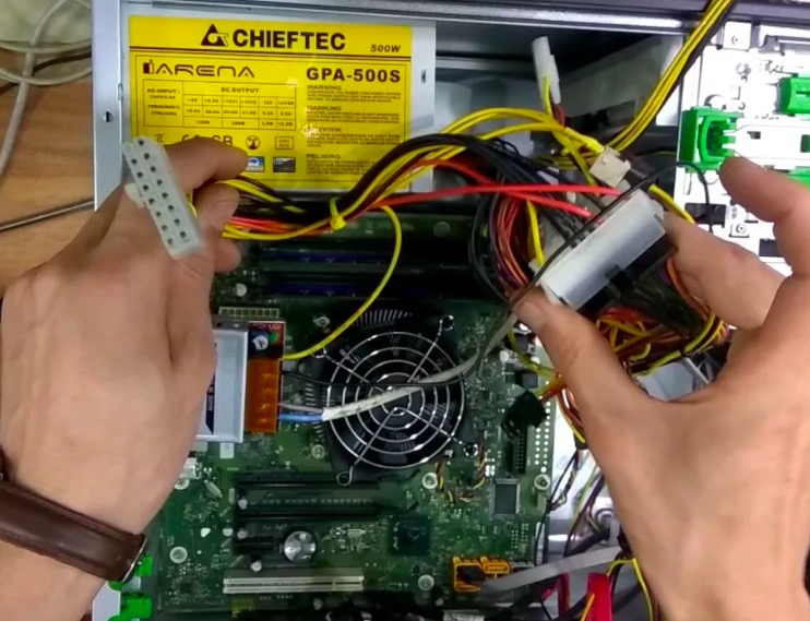 ремонт блока питания пк в районе Ясенево города Москвы